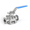 Stainless Steel Sanitary Clamped Butterfly-Type Ball Valve