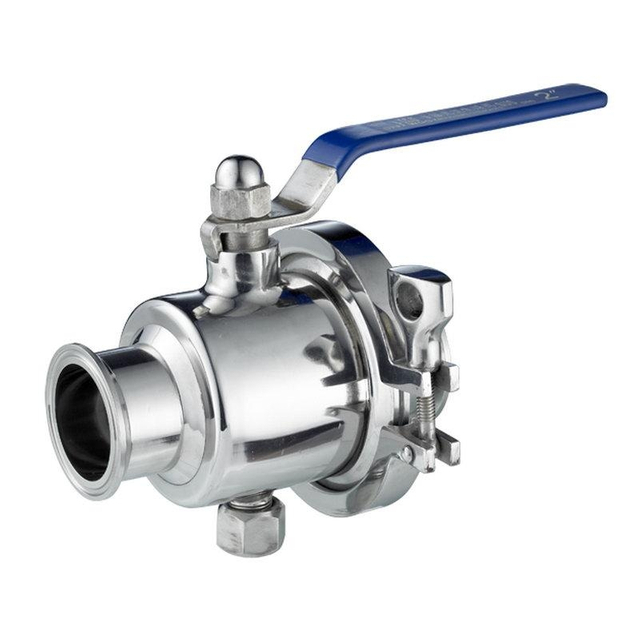 Stainless Steel Sanitary Clamped Butterfly-Type Ball Valve