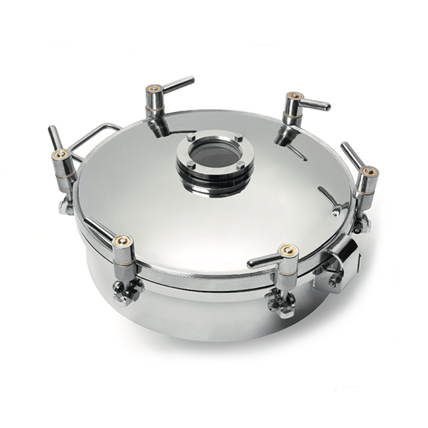 Stainless Steel Sanitary Food Grade Round Outward Non Pressure Manway Manhole Cover