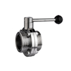 Stainless Steel Manual Sanitary Butterfly Valve for Brewing